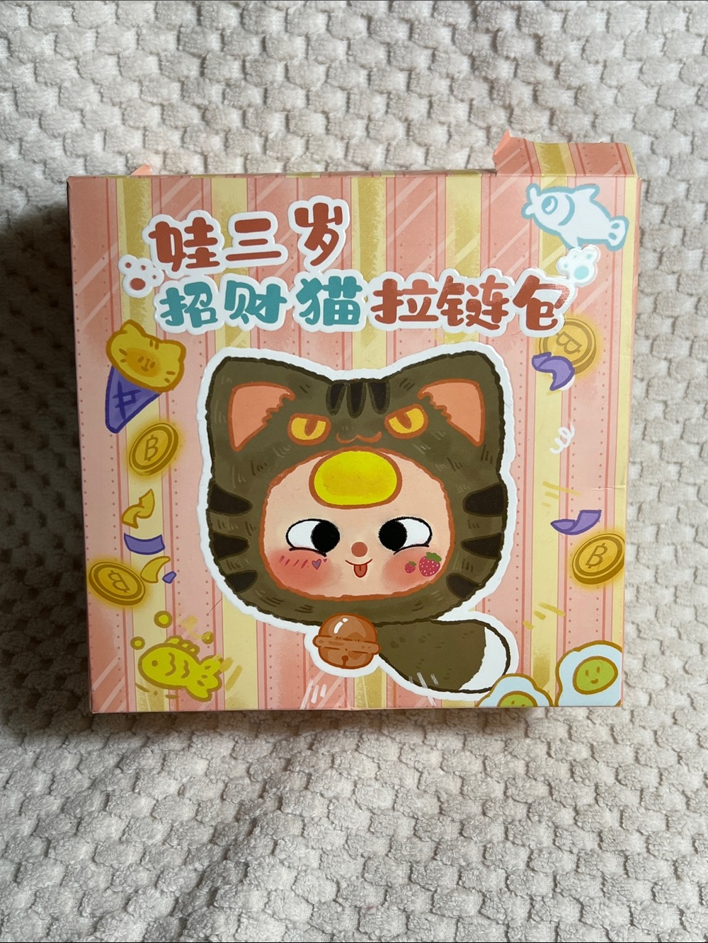 **LAST CHANCE** Baby Three Cat Zipper Pouch